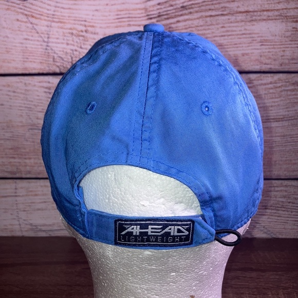 Mens Blue Ahead Classic Cut Adjustable Hat w/ Drum Embroidered - Picture 4 of 9